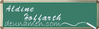 Aldine Hoffarth Visitenkarte